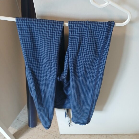 OFFLINE By Aerie Mini Houndstooth Drawcord Legging (Blue) - Picture 3 of 5